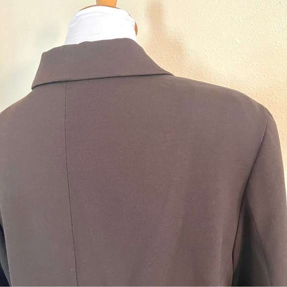 3-piece Henri Bendel 90’ Wool LONGLINE CLASSIC COAT suit set Espresso women 14 - Picture 6 of 16